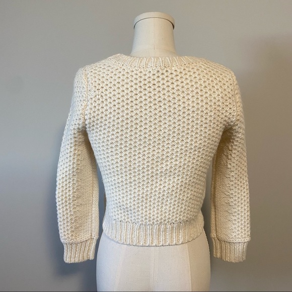 Aritzia Talula Cropped Wool Alpaca Knit Sweater - Picture 5 of 13